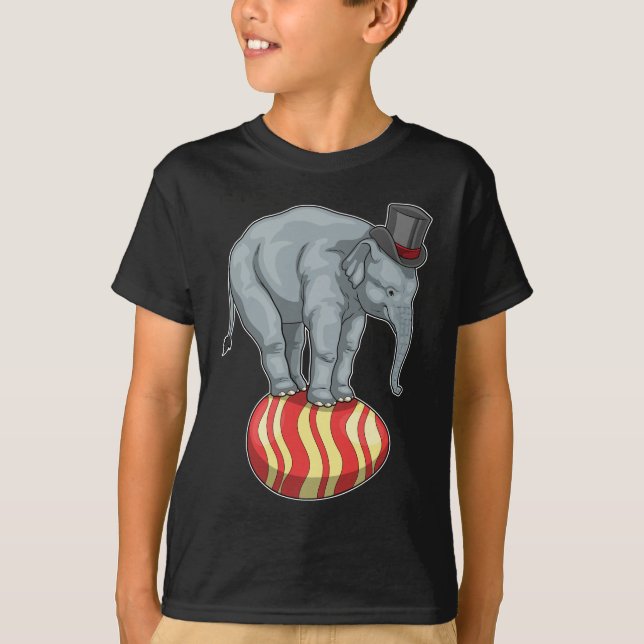 Elephant Easter Easter egg Circus T-Shirt (Front)