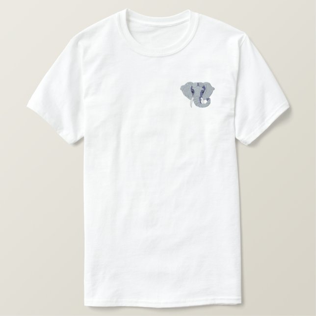 Elephant Embroidered Hoodie (Design Front)