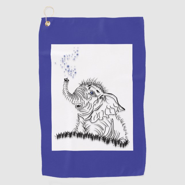 Elephant Energy Golf Towel (Front)