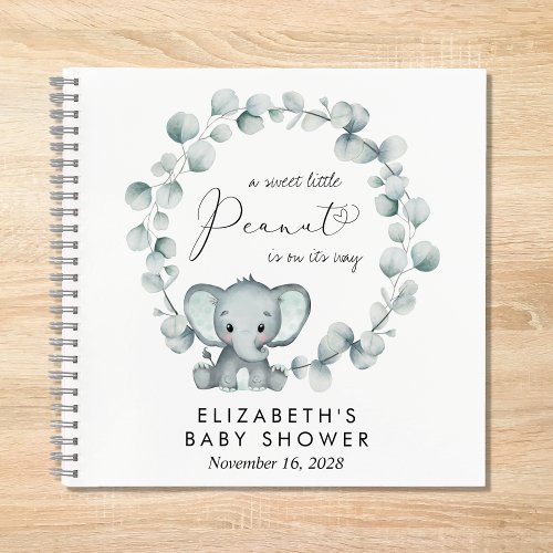 Elephant Eucalyptus Baby Shower Guest Book