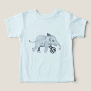 ELEPHANT EXERCISING TODDLER T-SHIRT