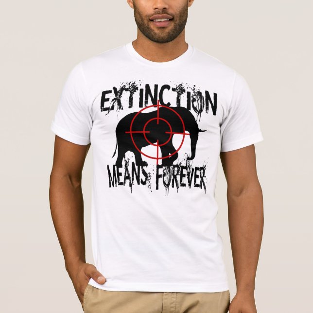 Elephant Extinction1 T-Shirt (Front)
