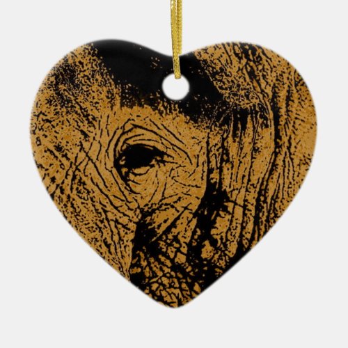 Elephant Eye Ceramic Ornament