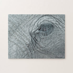 Elephant Eye Jigsaw Puzzle