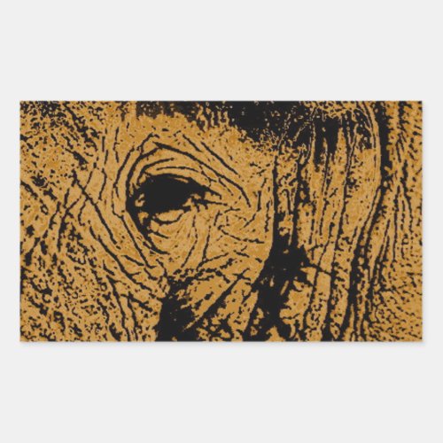 Elephant Eye Rectangular Sticker