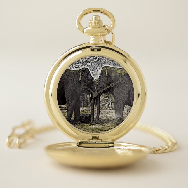 Elephant Eyes Pocket Watch (Inside)