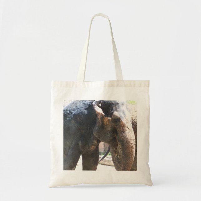 Elephant face tote bag (Front)