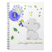 Elephant Faith Hope Love Down Syndrome Awareness Notebook