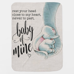 Elephant Family Baby Of Mine Blanket