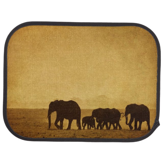 Elephant Family Car Mat (Rear)