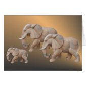 Elephant Family Card (Front Horizontal)