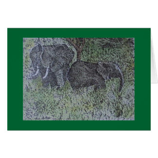elephant family cards