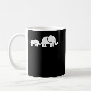 Elephant family coffee mug