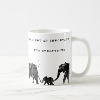 Elephant family coffee mug