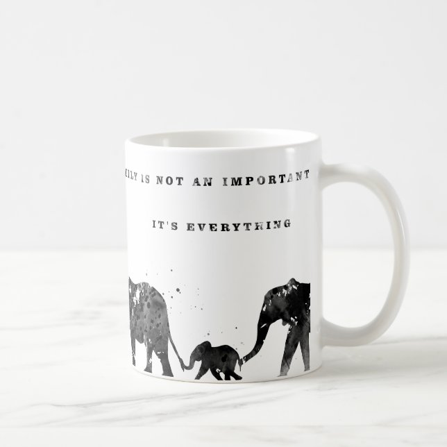 Elephant family coffee mug (Right)