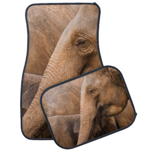 Elephant Family: Majestic Wildlife Car Floor Mat