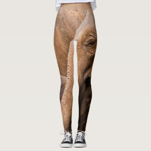 Elephant Family: Majestic Wildlife Leggings