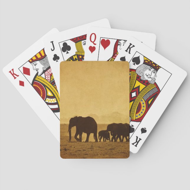 Elephant Family Poker Cards (Back)