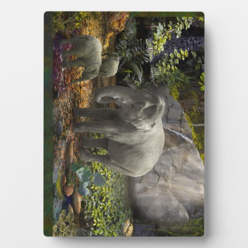 Elephant Family RAIN FOREST PARTY Plaque