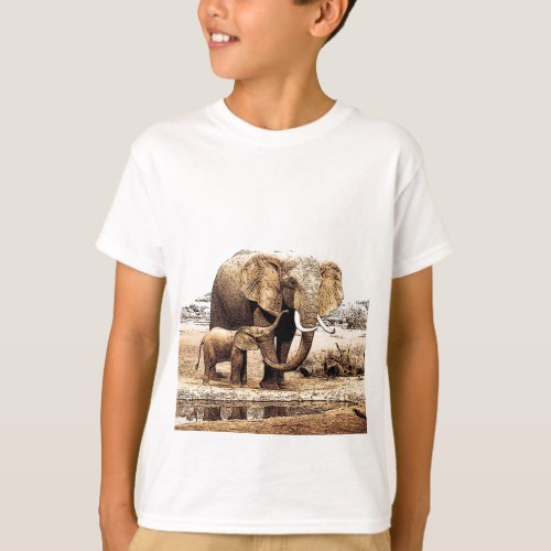 Elephant Family T_Shirt