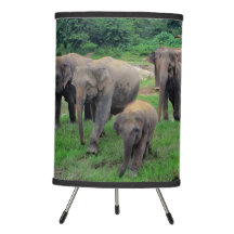 Elephant family table lamp