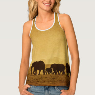 Elephant Family Tank Top