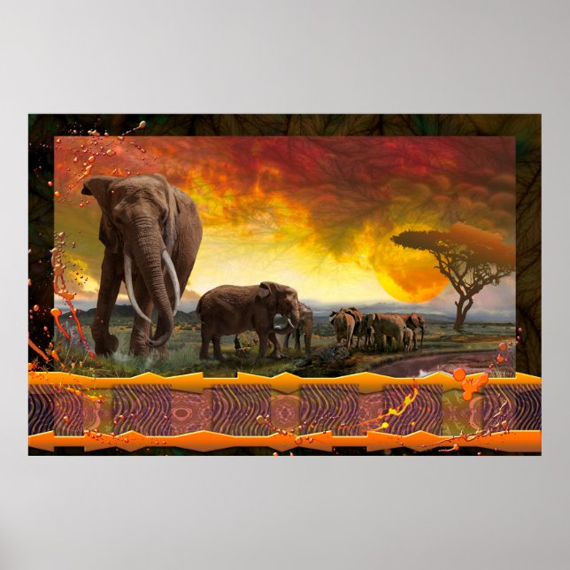 Elephant Family "The Bonds that Tie" Poster (Front)