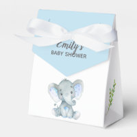 Elephant Favor Box (Boy Baby Shower)