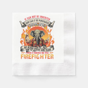 Elephant Firefighter Napkins