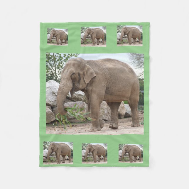 Elephant Fleece Blanket (Front)
