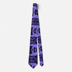 Elephant Flowers - Add Your Picture / Text / Name Neck Tie