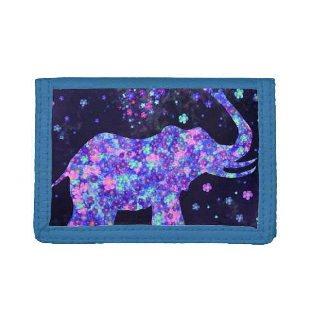 Elephant Flowers Wallet Gift (Front)