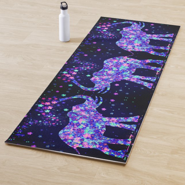 Elephant Flowers Yoga Mat (In Situ)