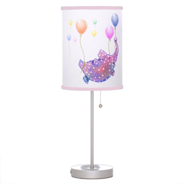 Elephant Flying with Colorful Balloons Lamp (Left)