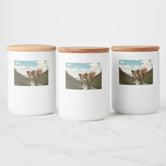 Elephant Food Label (Bottles)