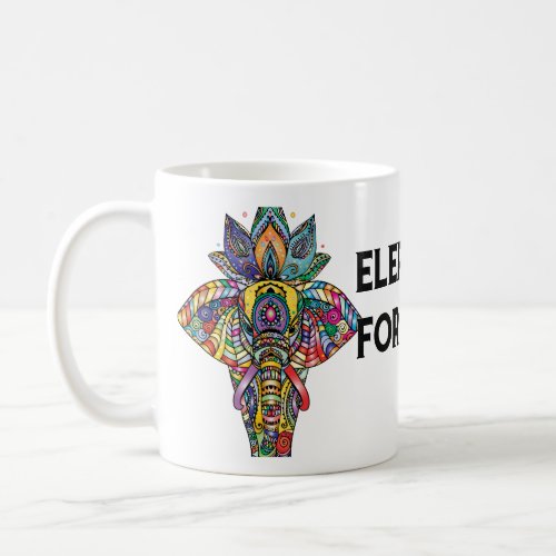 Elephant for luck coffee mug