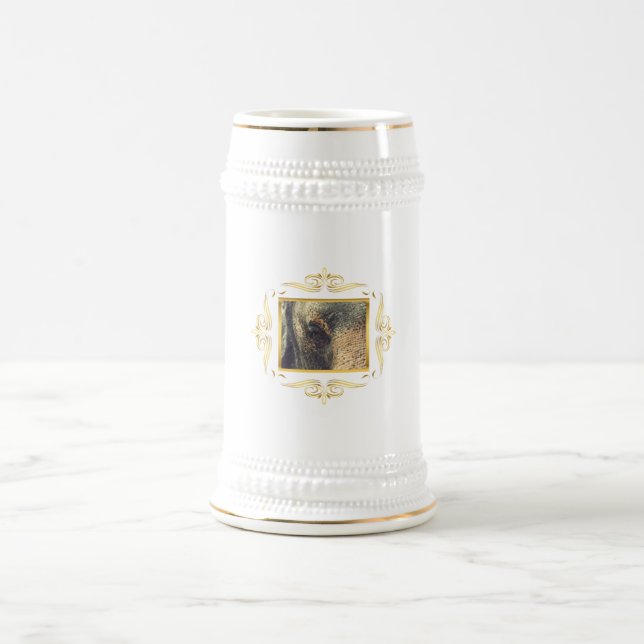 Elephant Framed Beer Stein (Center)