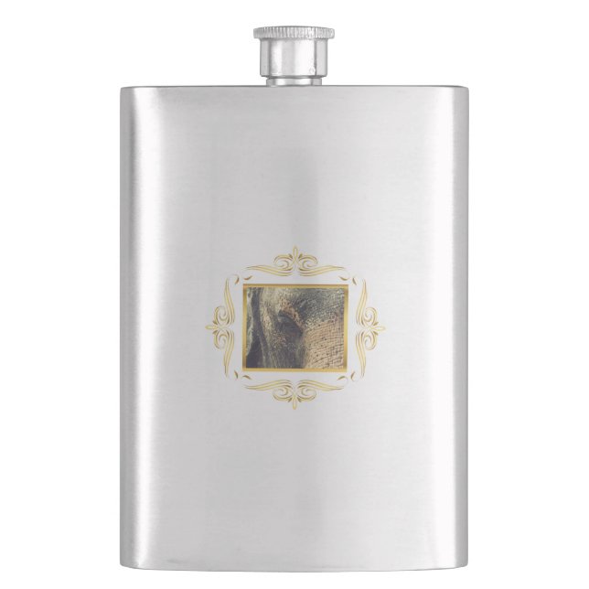 Elephant Framed Flask (Front)