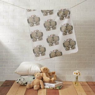 Elephant friends baby blanket