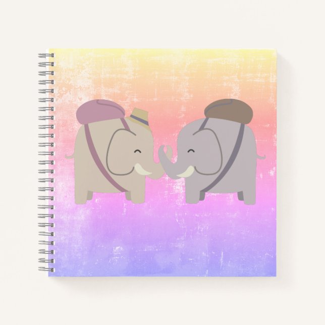 elephant friends notebook (Front)