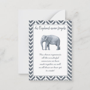 Elephant Friendship Gift - Special Friend keepsake Note Card