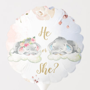 Elephant Gender Reveal Balloon Centre piece