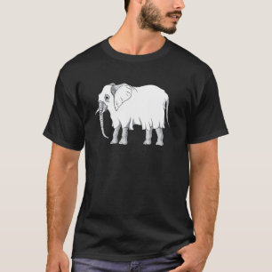 Elephant Ghost Halloween Costume Animal T-Shirt