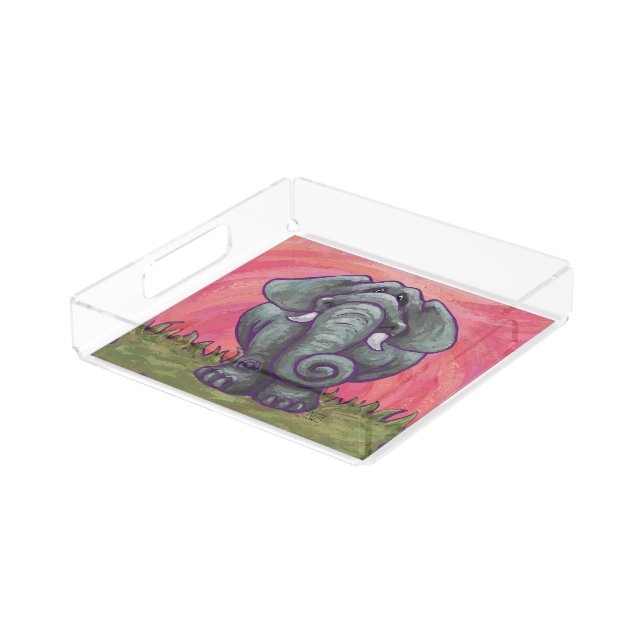 Elephant Gifts & Accessories Acrylic Tray (Angled)