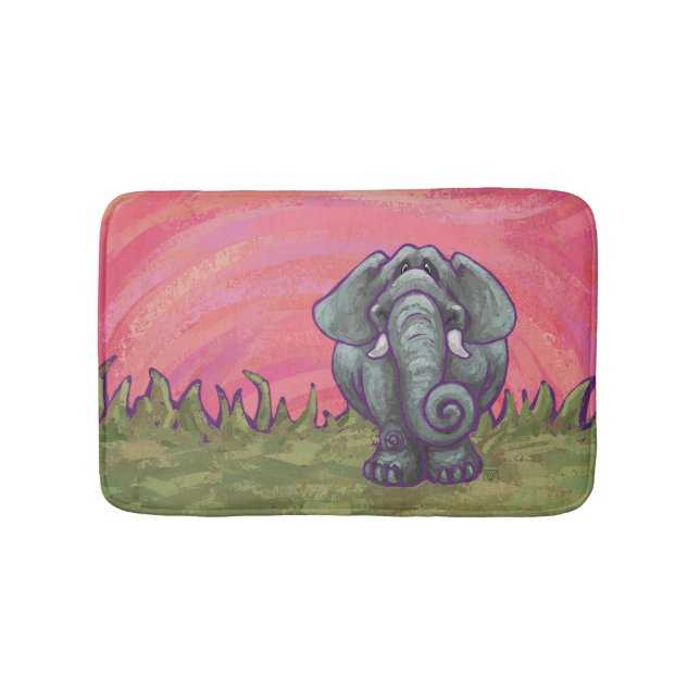 Elephant Gifts & Accessories Bathroom Mat (Front)