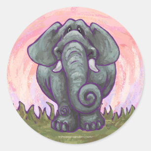Elephant Gifts & Accessories Classic Round Sticker