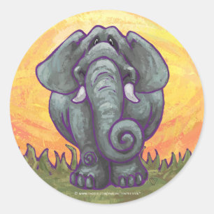 Elephant Gifts & Accessories Classic Round Sticker