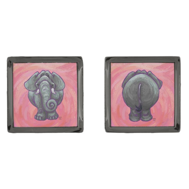 Elephant Gifts & Accessories Cufflinks (Front)