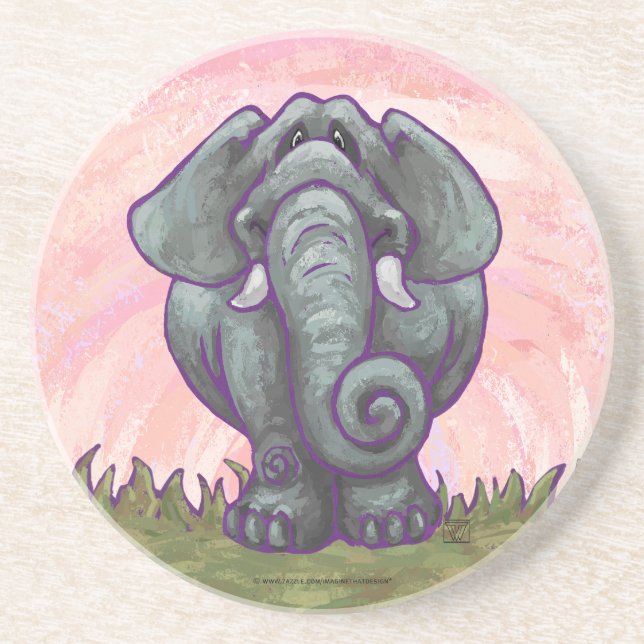 Elephant Gifts & Accessories Drink Coaster (Front)