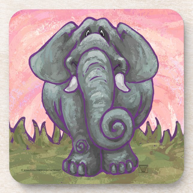Elephant Gifts & Accessories Drink Coaster (Front)